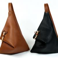 Light Brown or Black and Brown Rain Drop Purse